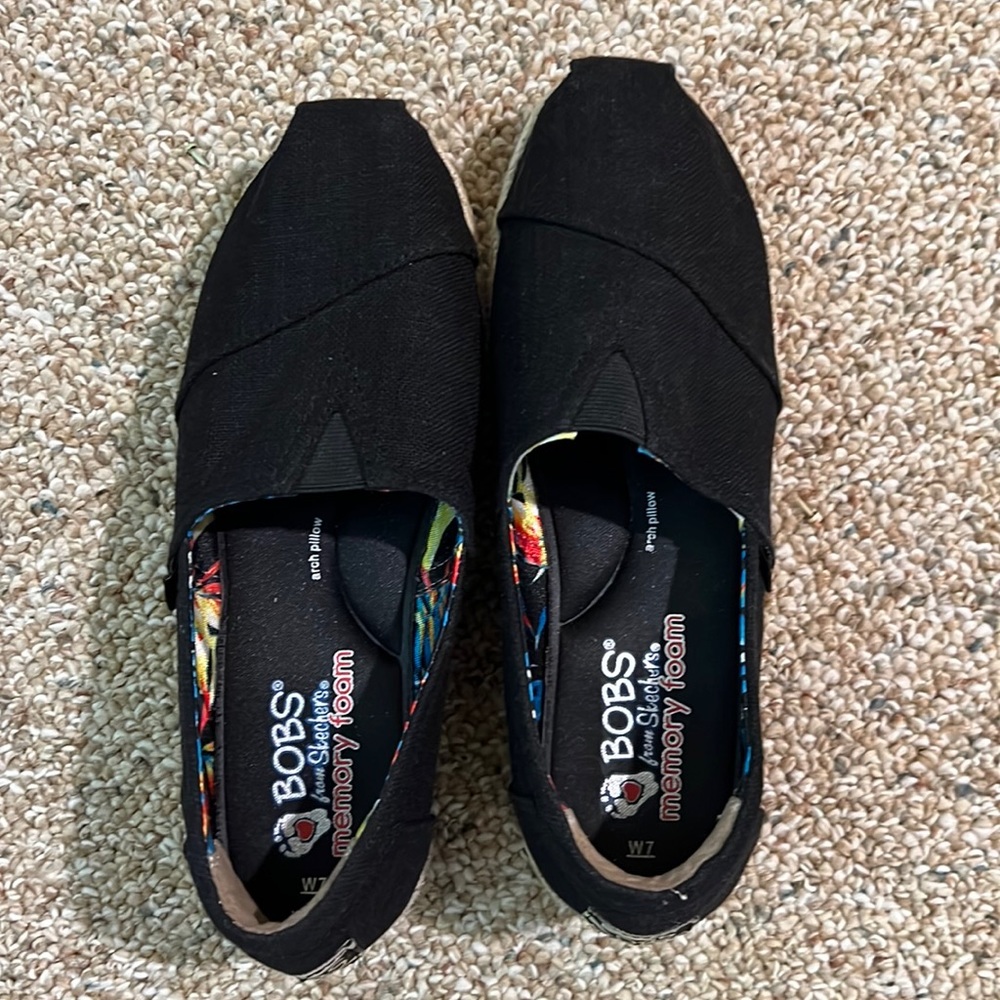 Women’s Bobs (from Sketchers) memory foam espadrilles.  Size 7